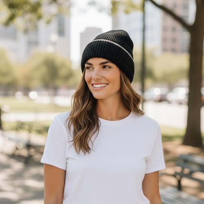 Gallezio Premium Ribbed Winter Beanie Cap for Women - Image 7