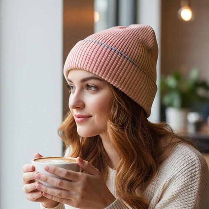 Premium Ribbed Winter Beanie Cap for Women